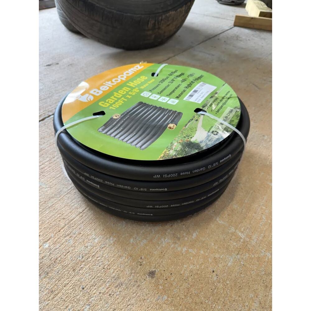 NEW 100 ft Garden Water Hose 5/8 Heavy Duty Flexible Durable Lightweight Rubber